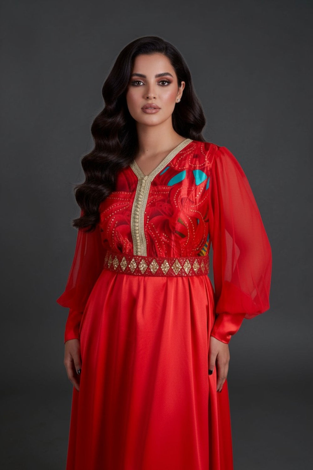 CAFTAN COQUELICOT