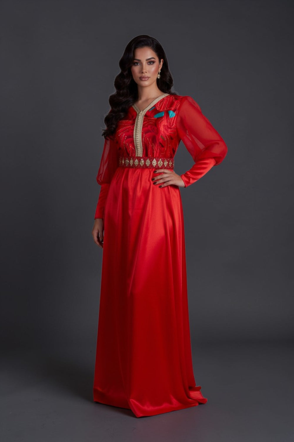 CAFTAN COQUELICOT