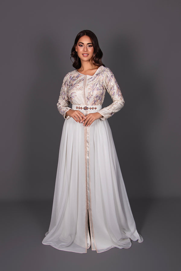 CAFTAN LOUJEYNA MAUVE