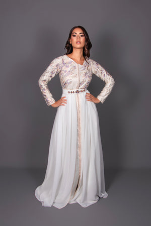 CAFTAN LOUJEYNA MAUVE