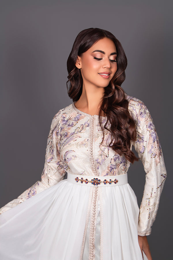 CAFTAN LOUJEYNA MAUVE
