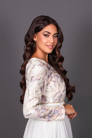 CAFTAN LOUJEYNA MAUVE