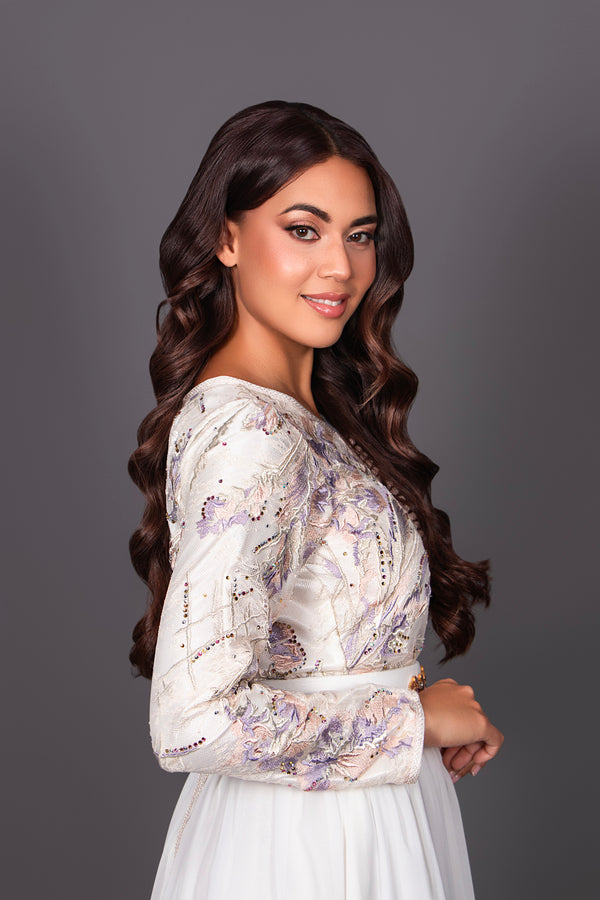 CAFTAN LOUJEYNA MAUVE