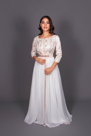 CAFTAN PETALE D'IVOIRE