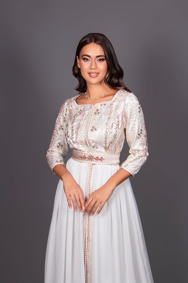 CAFTAN PETALE D'IVOIRE