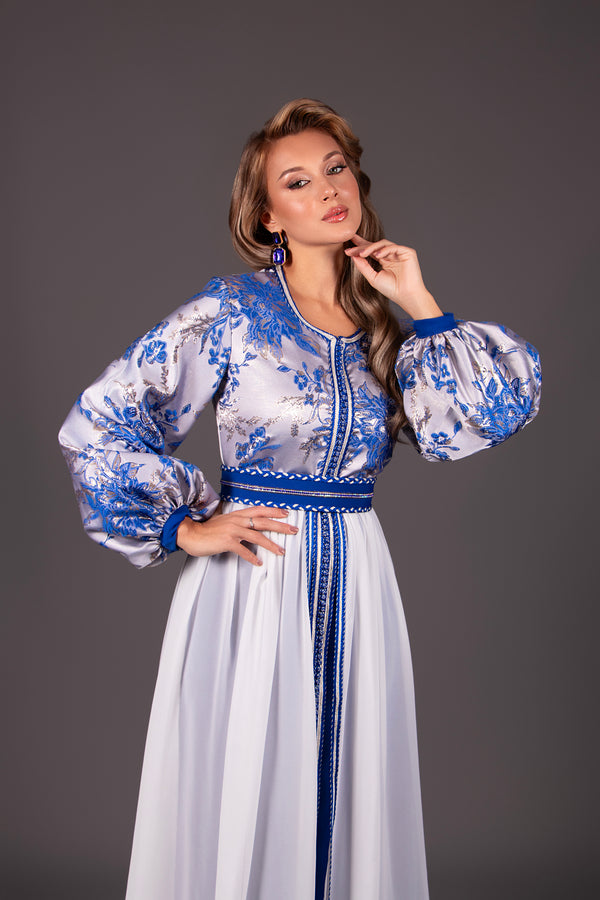 CAFTAN ORPHÉE BLEU