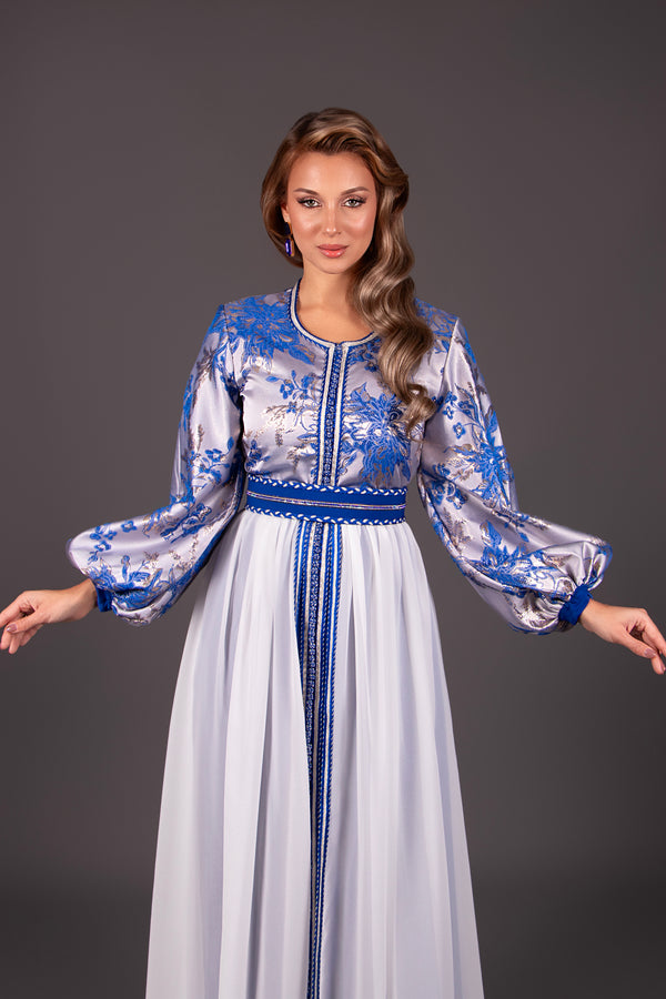 CAFTAN ORPHÉE BLEU