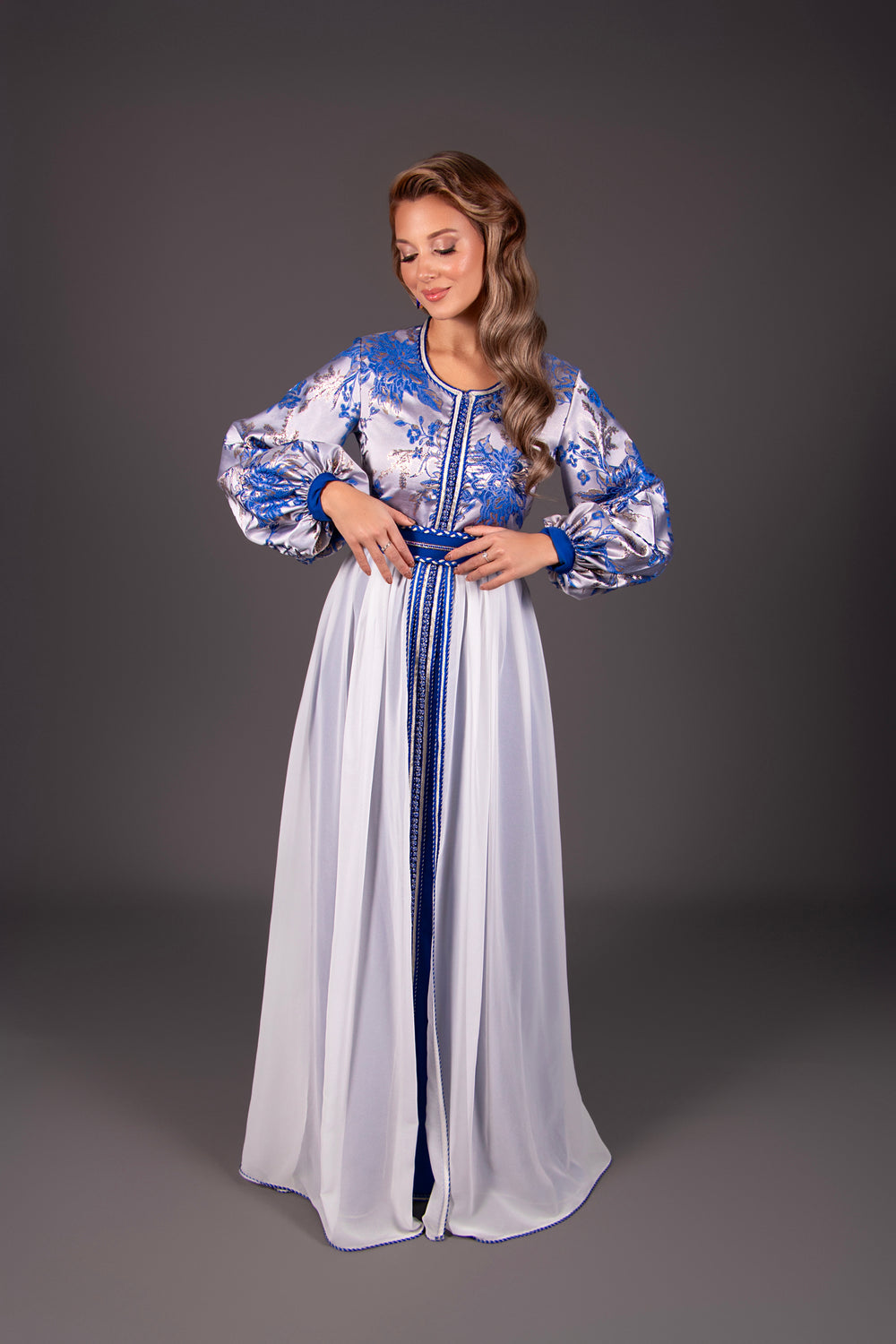 CAFTAN ORPHÉE BLEU