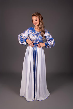 CAFTAN ORPHÉE BLEU