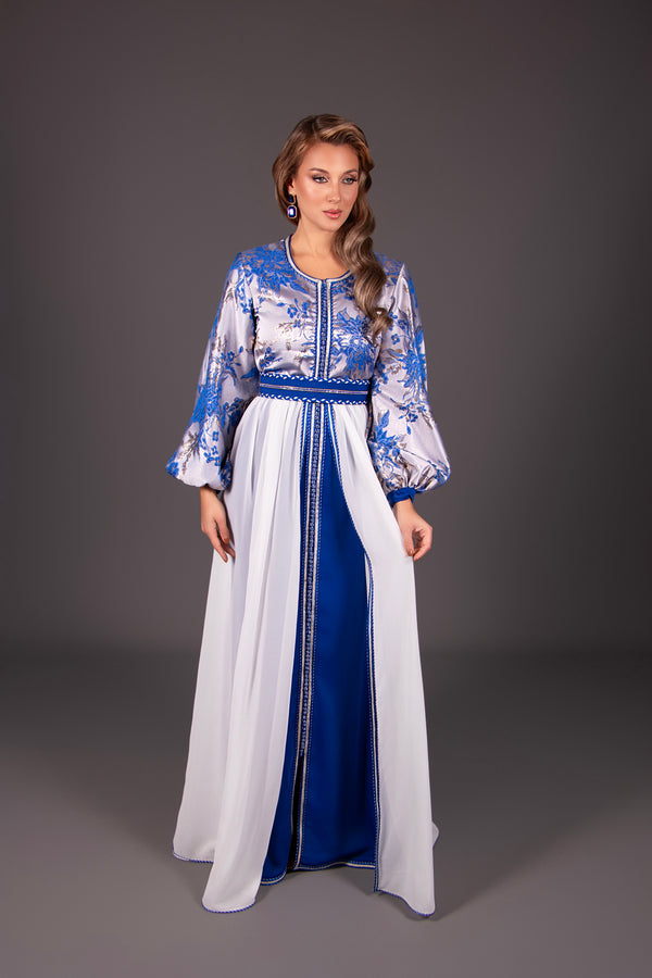CAFTAN ORPHÉE BLEU