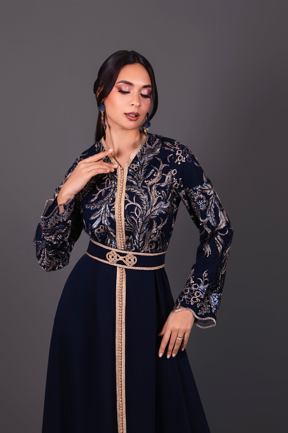 kaftan bleu marine 