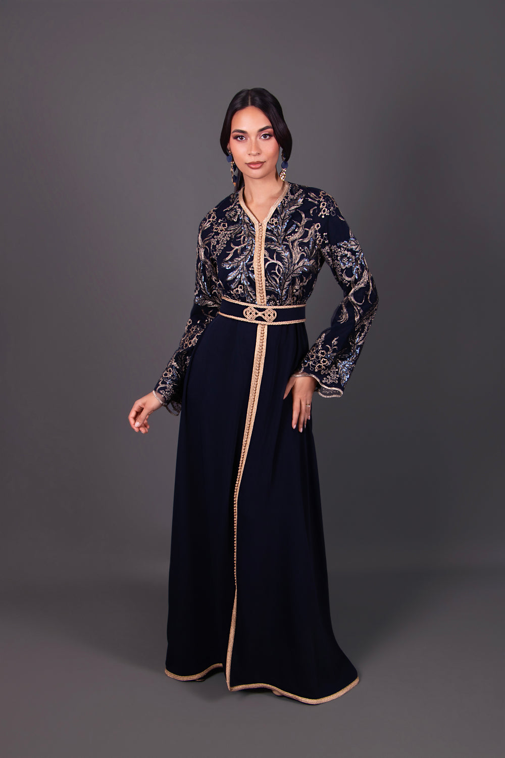 kaftan bleu marine 