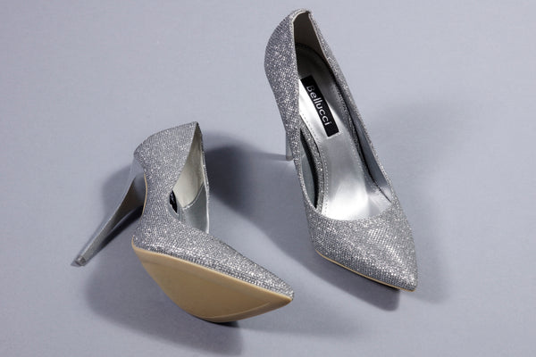 ESCARPINS ARGENT PAILLETTE