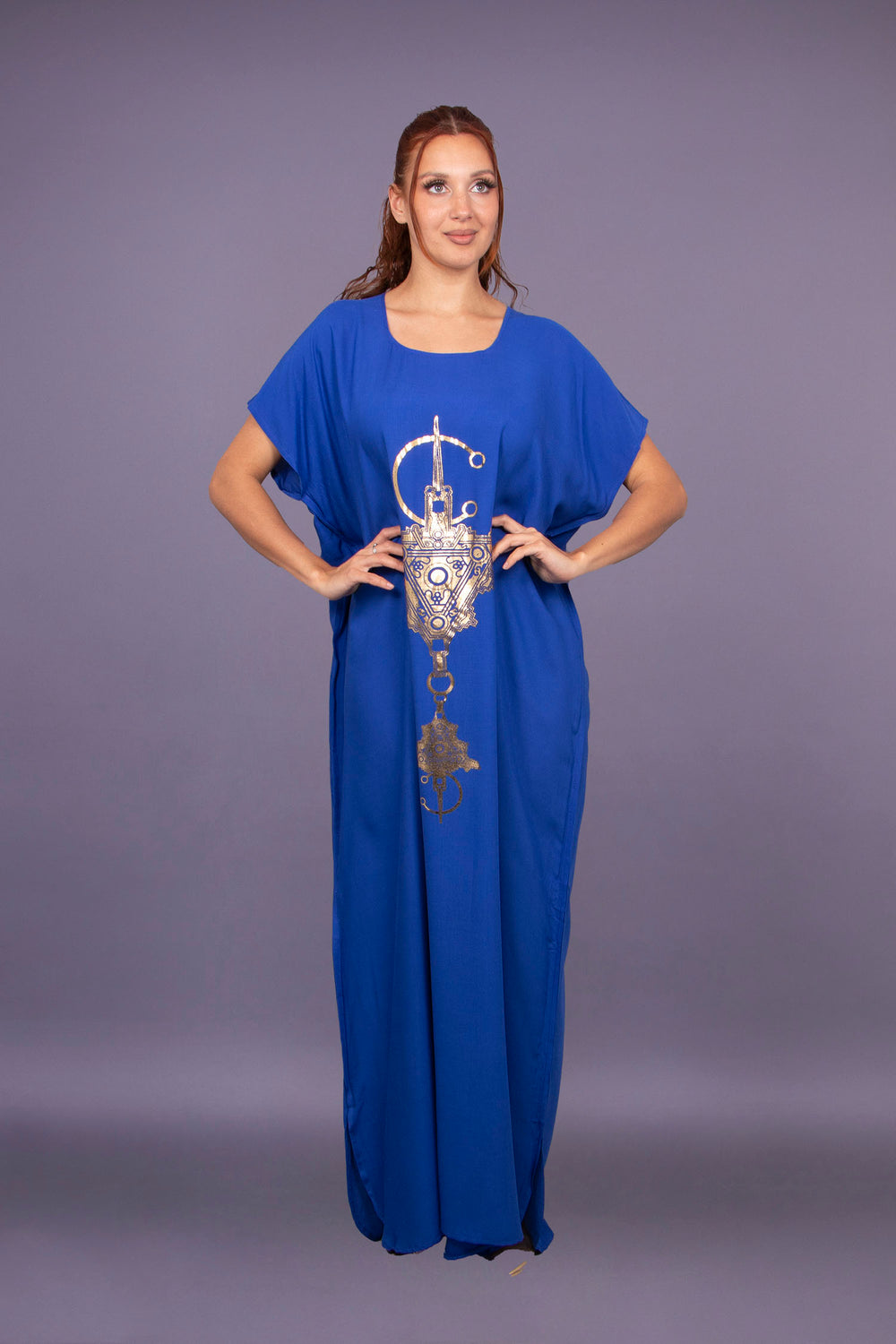 CAFTAN AKIRA BLEU ROI