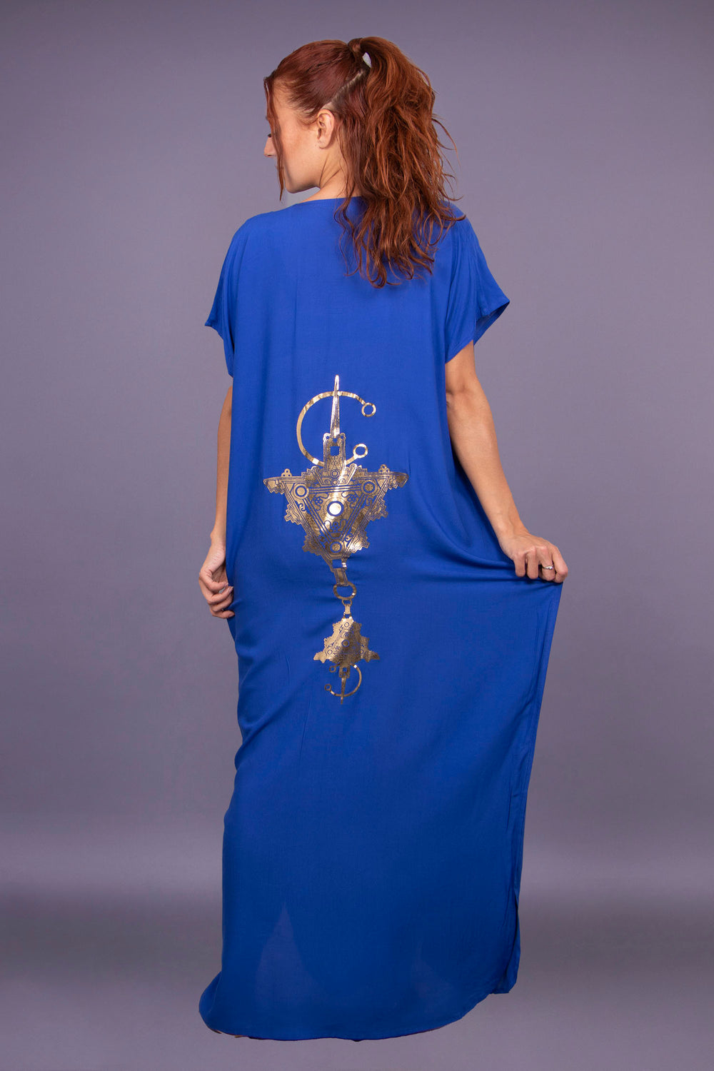 CAFTAN AKIRA BLEU ROI
